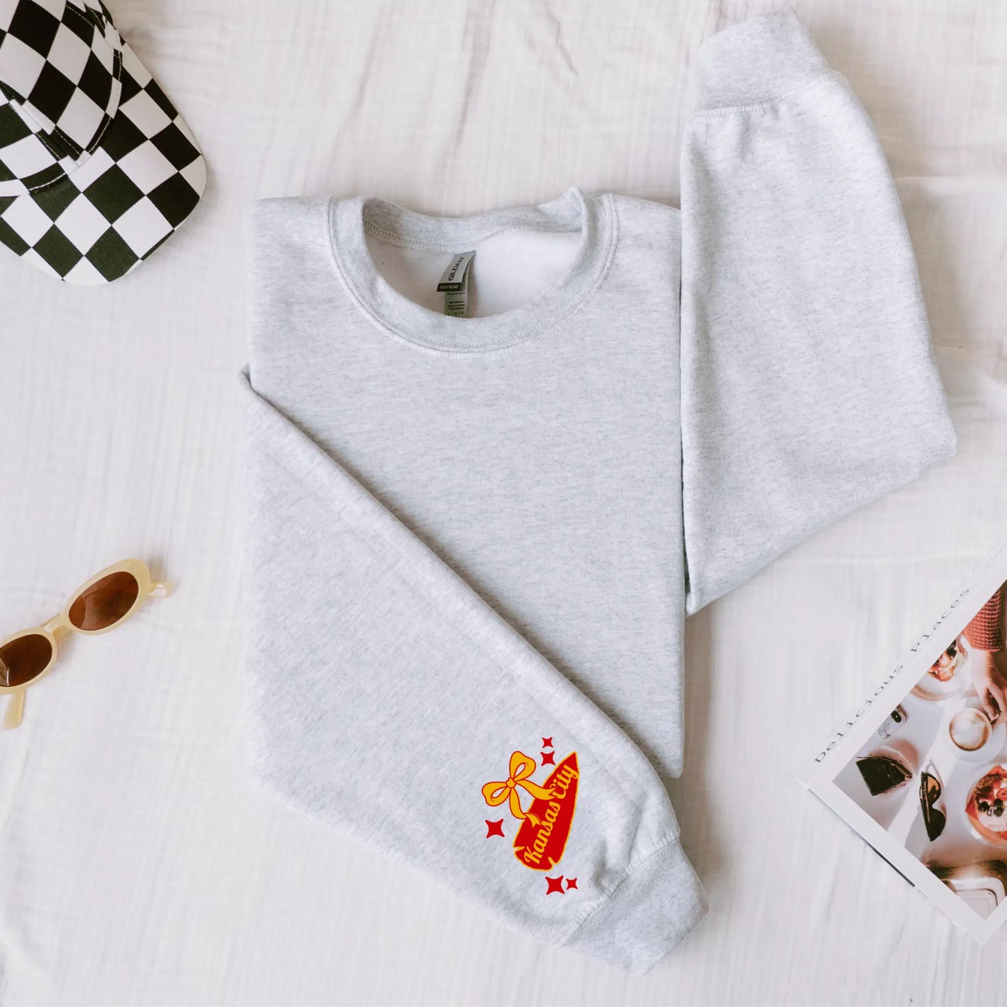 Chiefs Seersucker Sweatshirt | Football Sunday Game Day Pullover