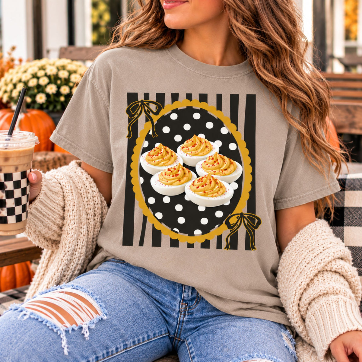 Deviled Eggs Thanksgiving Graphic Tee