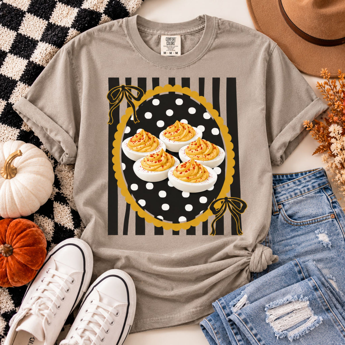Deviled Eggs Thanksgiving Graphic Tee