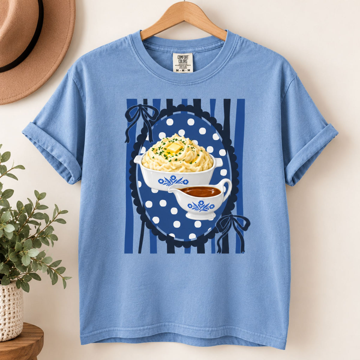 Mashed Potatoes & Gravy Thanksgiving Graphic Tee