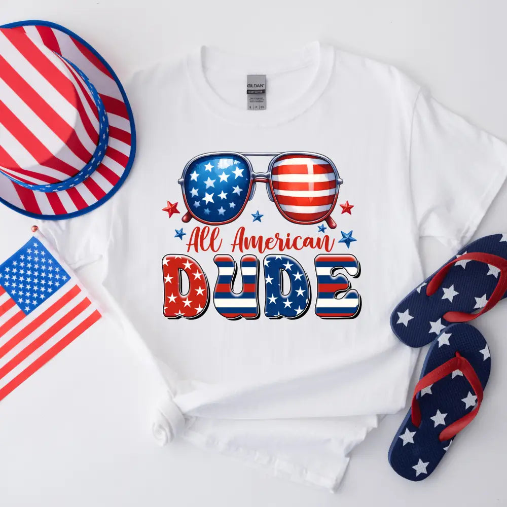 All American Dude Youth T-Shirt - Becca's Banging Designs