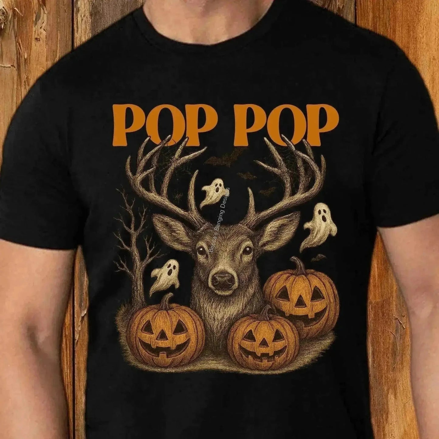 T-Shirt Deer Pumpkin Hunting T-Shirt | Fall Autumn Graphic Tee