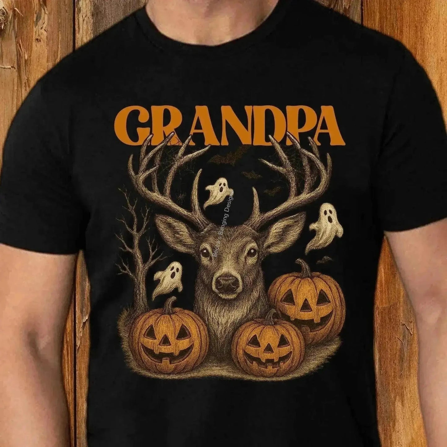 T-Shirt Deer Pumpkin Hunting T-Shirt | Fall Autumn Graphic Tee