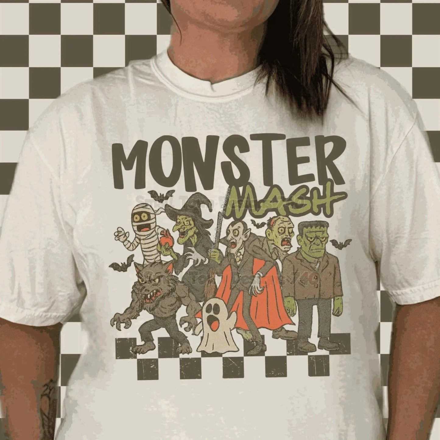 T-Shirt Monster Mash Halloween T-Shirt | Retro Spooky Graphic Tee