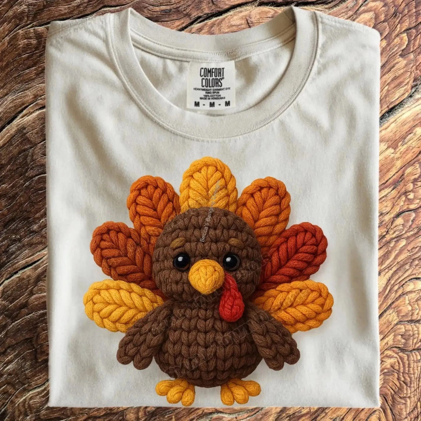 T-Shirt *PRE-ORDER* Cute Turkey Comfort Colors Shirt | Fall & Thanksgiving Outfit