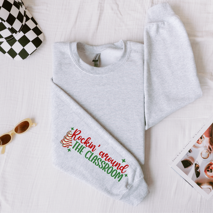 Festive Teacher Aide Sweatshirt – Christmas Classroom Crewneck