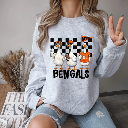 Funny Goose Bengals Sweatshirt - Game Day Crewneck and College Spirit Shirt