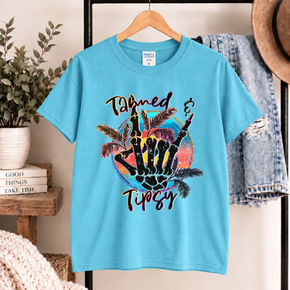 Tanned & Tipsy Tropical Graphic Tee