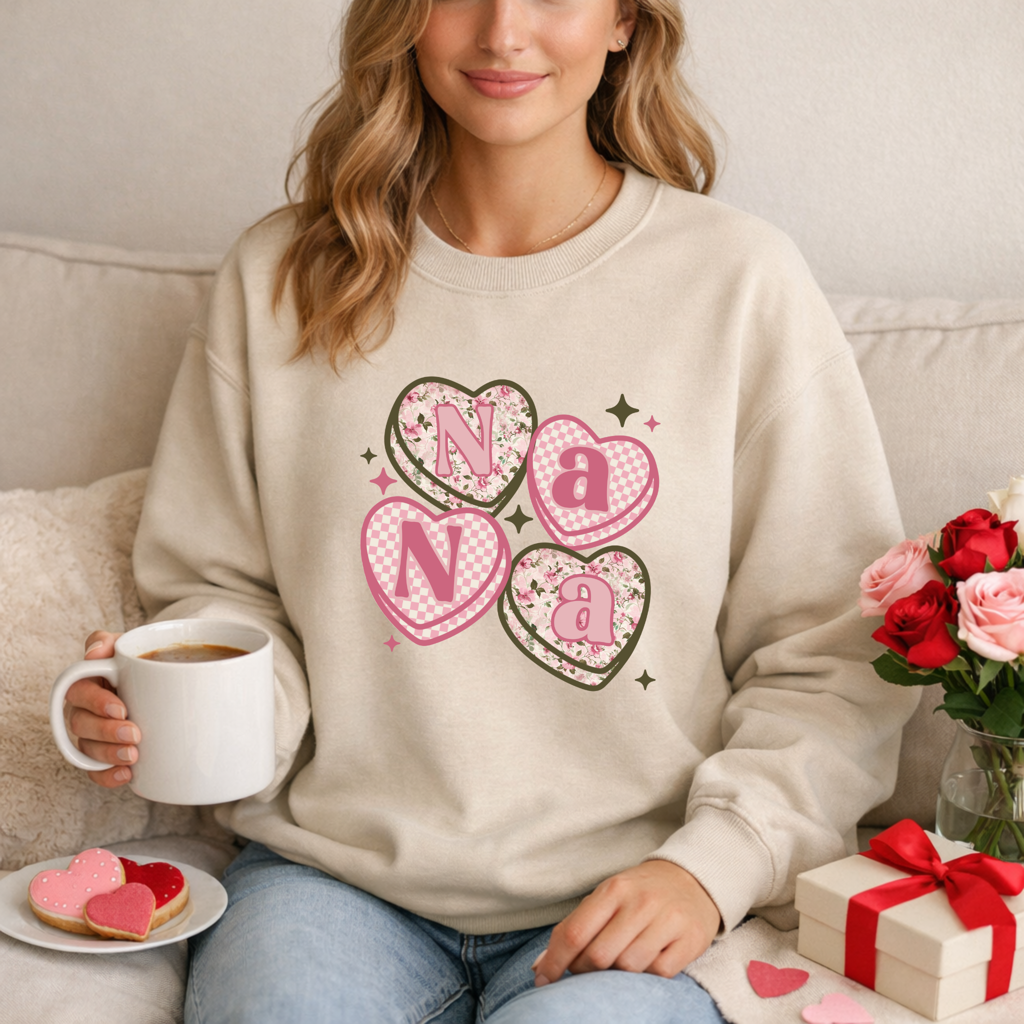 Family Hearts Sweatshirts