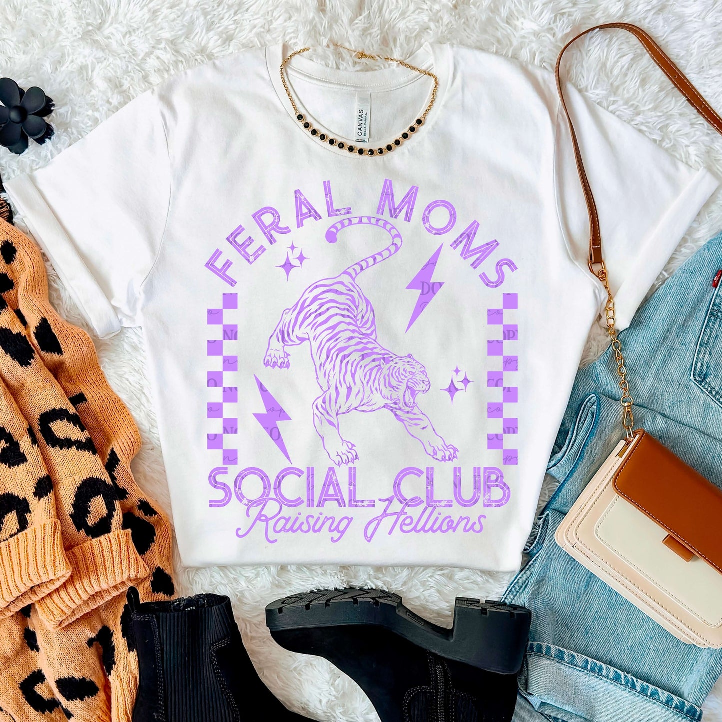 Feral Moms Social Club Shirt – Raising Hellions Graphic Tee