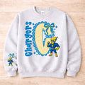 Chargers Mascot Sweatshirt – Personalized School Spirit Crewneck | Blue & Yellow Chargers Apparel