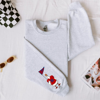 Funny Goose Sweatshirt | Bills Game Day Crewneck | College Spirit Shirt