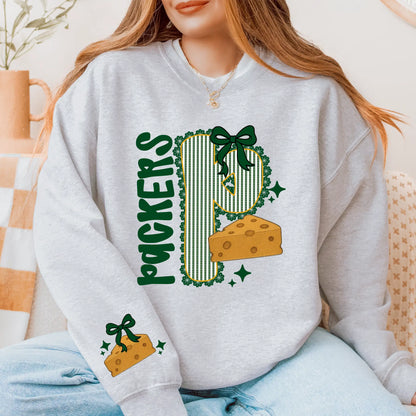 Green Bay Packers Seersucker Sweatshirt - NFL Game Day Pullover for Women