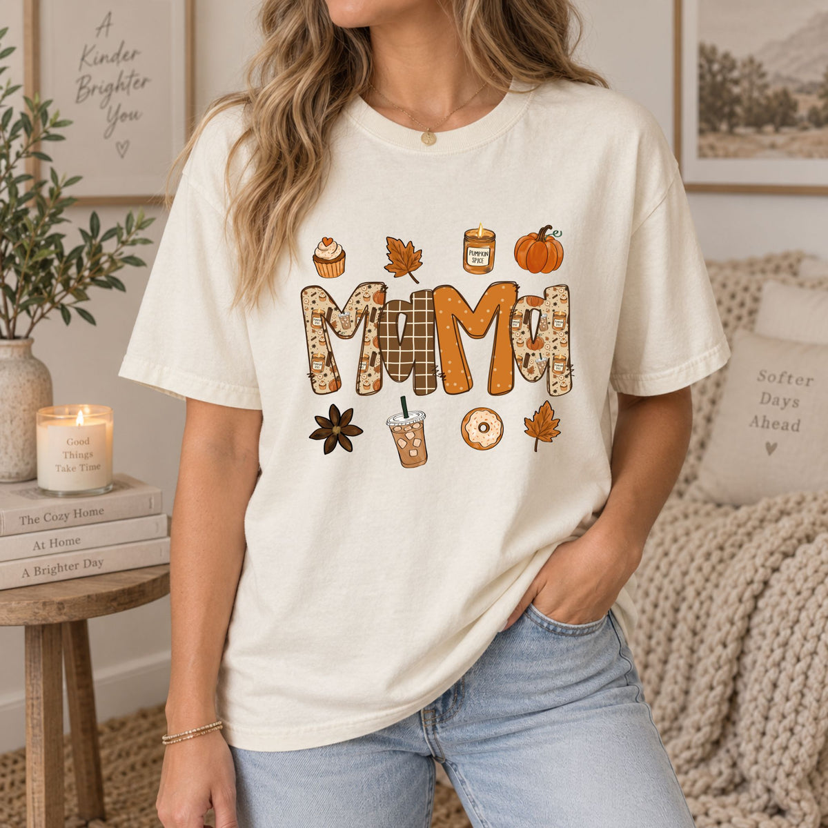 Fall Pumpkin Spice Mama Graphic Tee