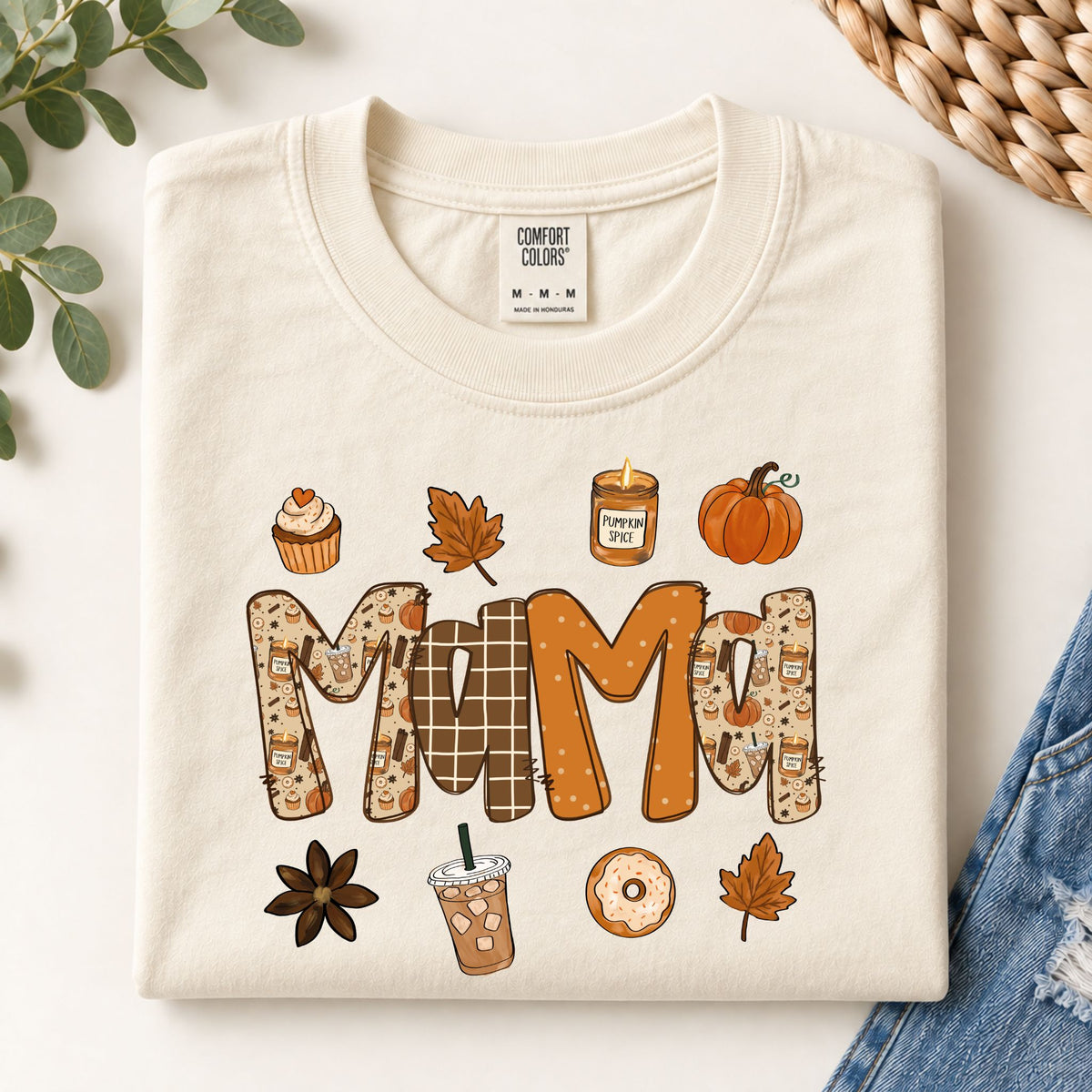 Fall Pumpkin Spice Mama Graphic Tee