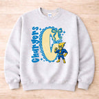 Chargers Mascot Sweatshirt – Personalized School Spirit Crewneck | Blue & Yellow Chargers Apparel