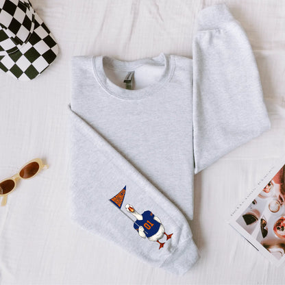 Funny Goose Broncos Sweatshirt - Game Day Crewneck for College Spirit Enthusiasts