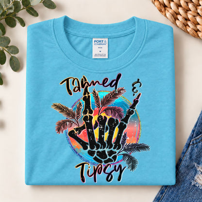 Tanned & Tipsy Tropical Graphic Tee