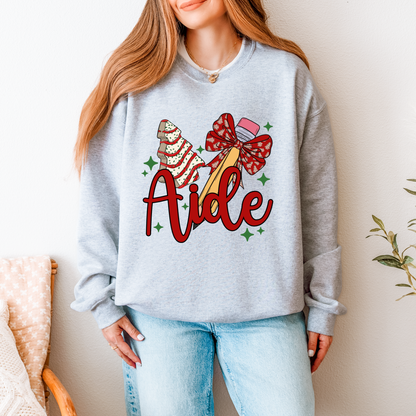 Festive Teacher Aide Sweatshirt – Christmas Classroom Crewneck
