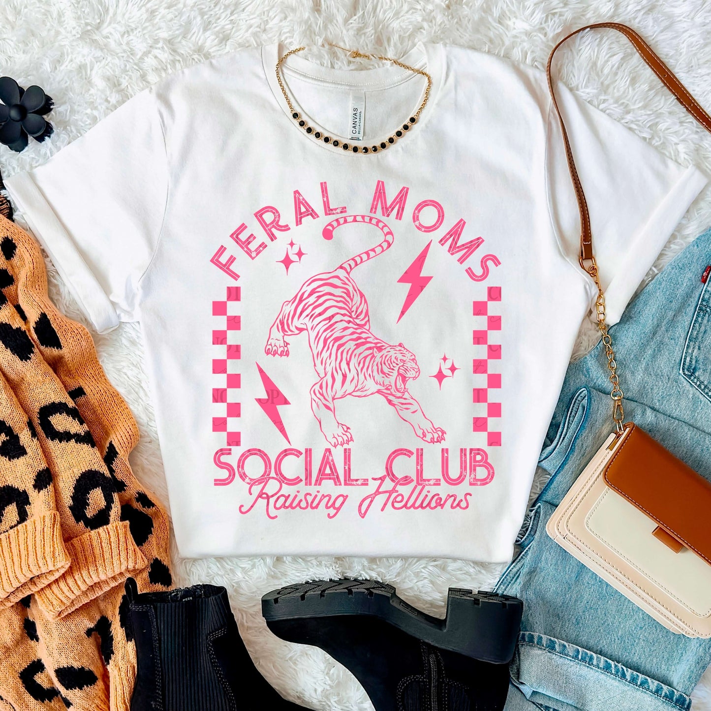 Feral Moms Social Club Shirt – Raising Hellions Graphic Tee