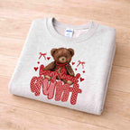 Beary Loved Mama Sweatshirt Comfort Style and Care with teddy bear design on cozy fabric.