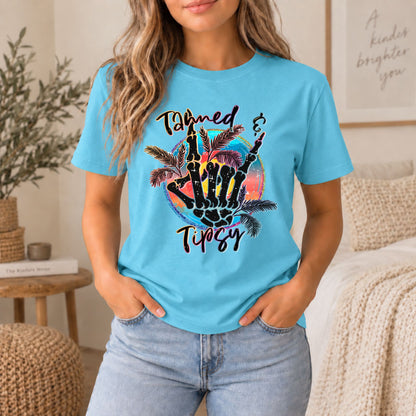 Tanned & Tipsy Tropical Graphic Tee