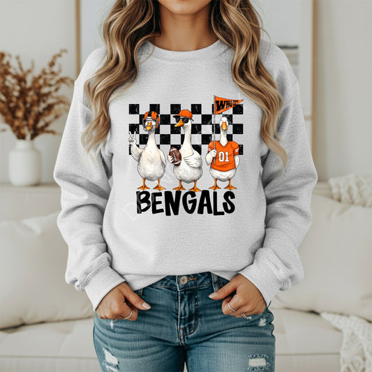Bengals Goose Sweatshirt – Game Day Crewneck – Football Fan Shirt
