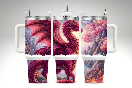 Fantasy Dragon 40oz Travel Cup