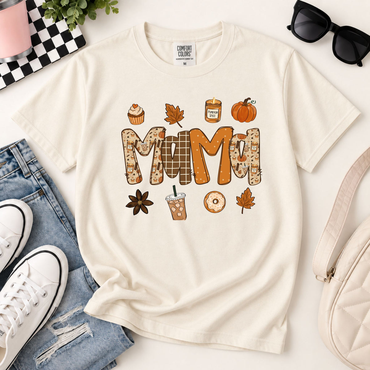 Fall Pumpkin Spice Mama Graphic Tee