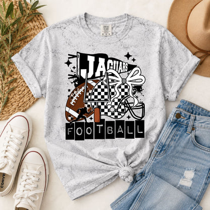 Heather gray T-shirt with Jaguars football graphic and bold team lettering