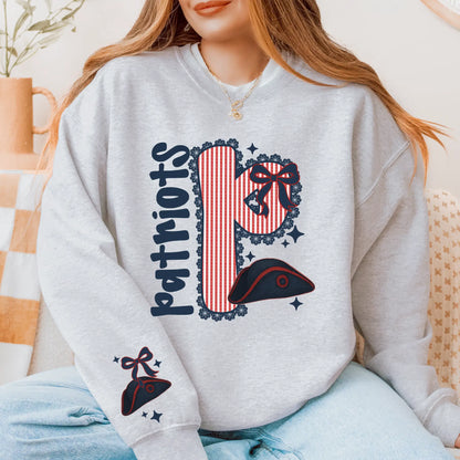 Patriots Seersucker Sweatshirt: NFL Game Day Pullover from Becca's Banging Designs.
