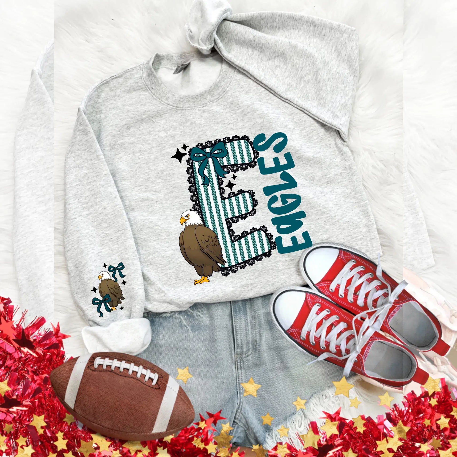 Eagles Seersucker Sweatshirt: Game Day Football Pullover