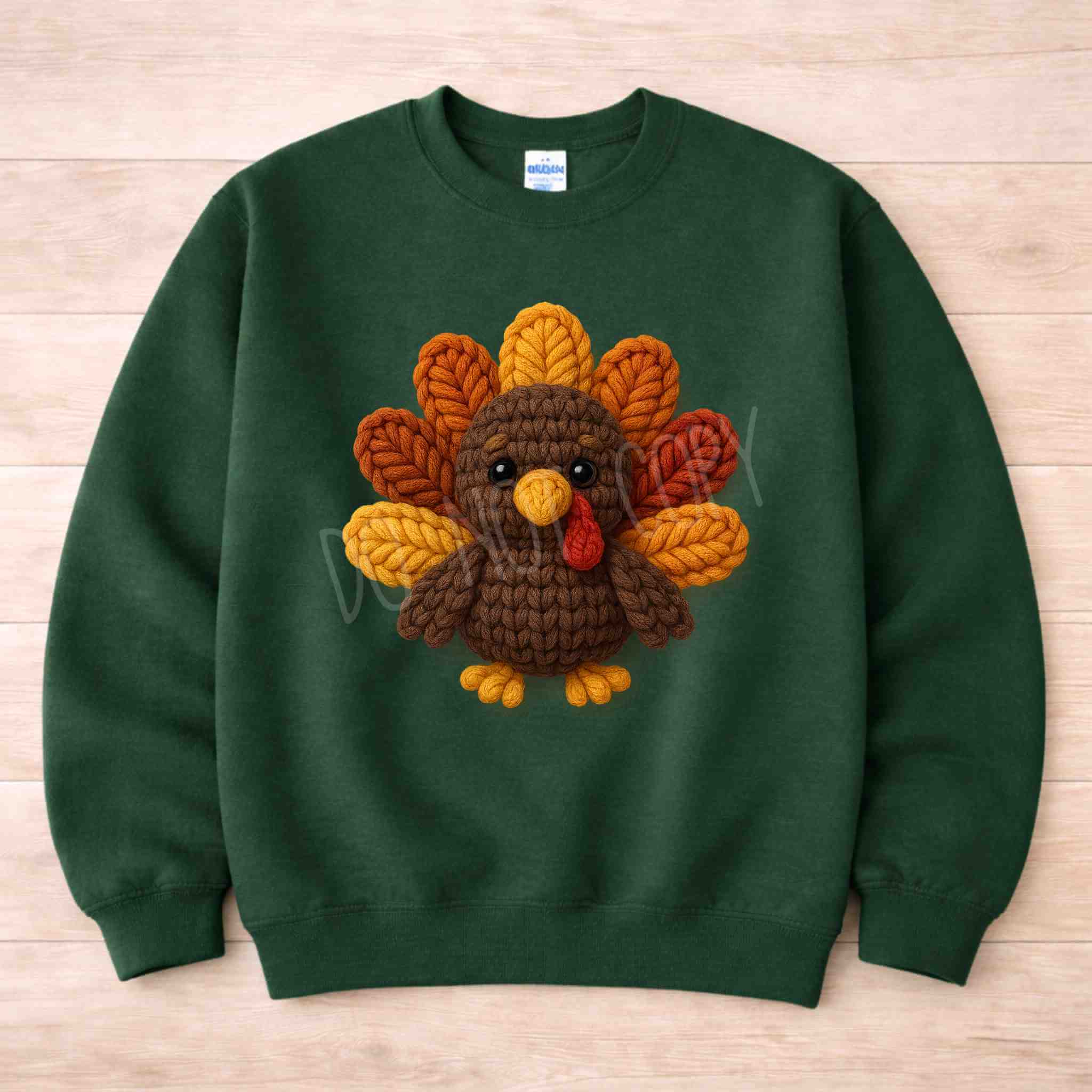 Thanksgiving Turkey Sweatshirt featuring a cute turkey design with warm autumn colors.