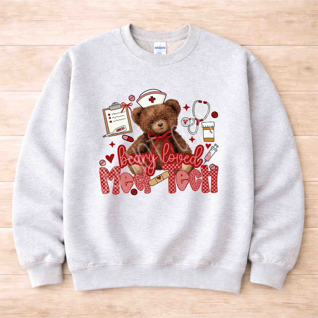 Beary Loved Med Tech Sweatshirt
