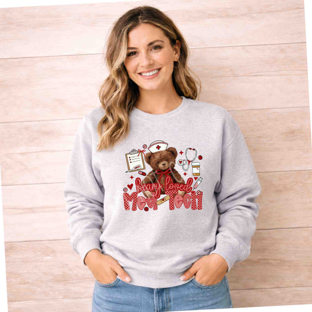 Beary Loved Med Tech Sweatshirt