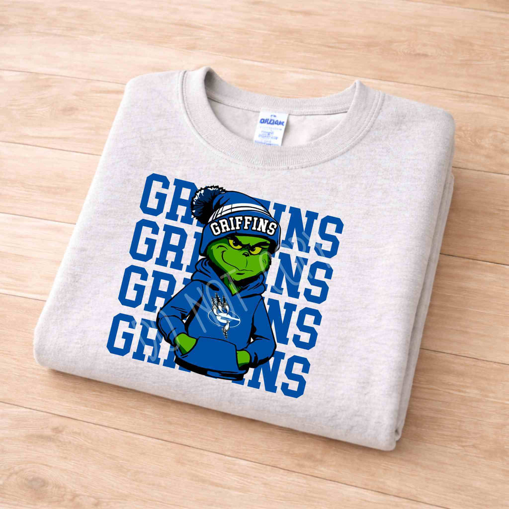 Griffins Crewneck Sweatshirt Youth Comfort and Style featuring a cool design with the Griffins mascot.