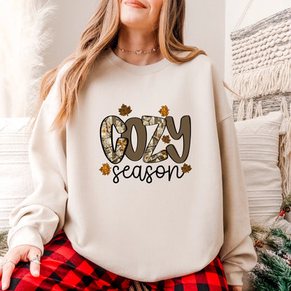 Cozy Season Camo Sweatshirt