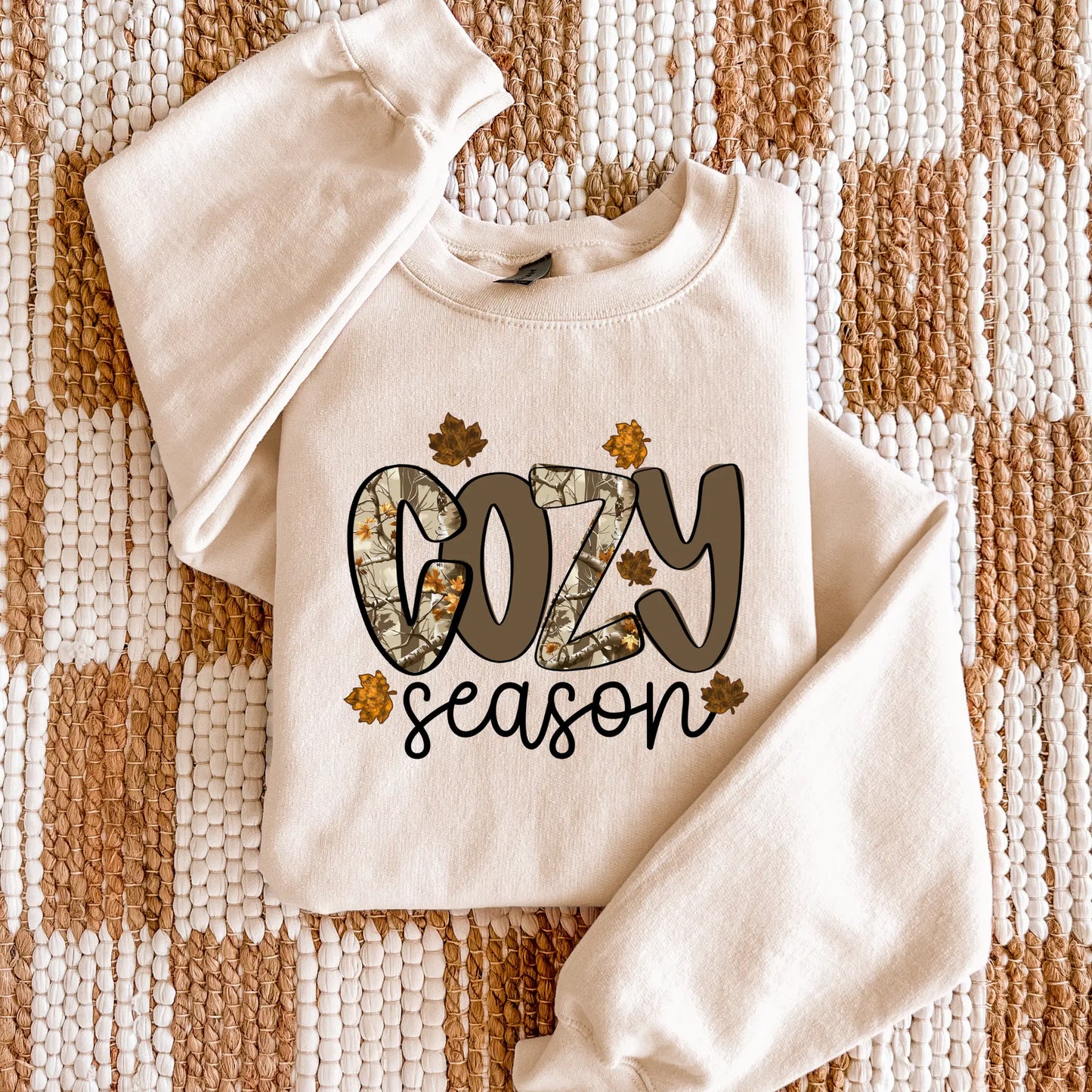 Cozy Season Camo Sweatshirt