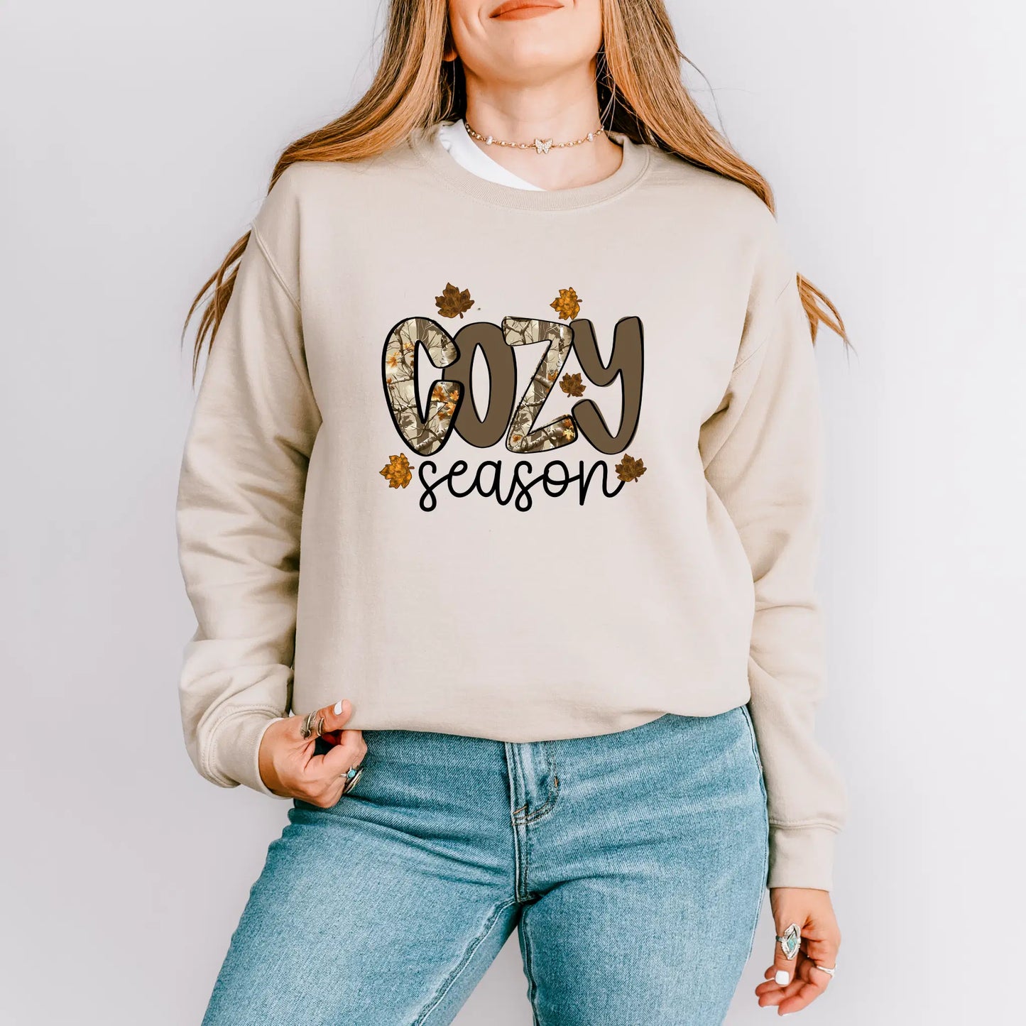 Cozy Season Camo Sweatshirt