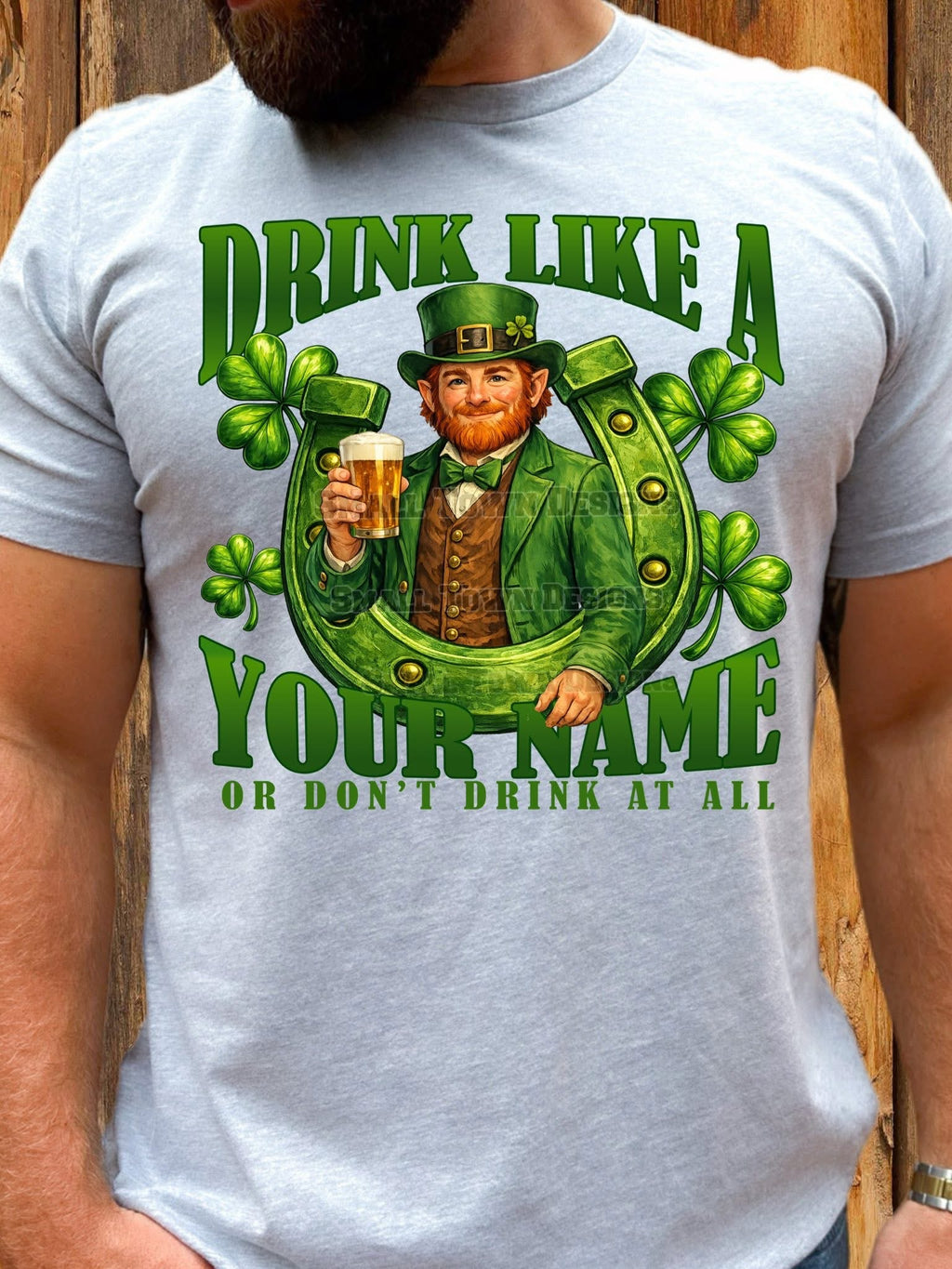 St. Patrick’s Day Name Shirt – Personalized Lucky Drinking Tee