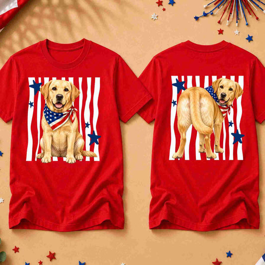 Patriotic Animal Graphic T-Shirt