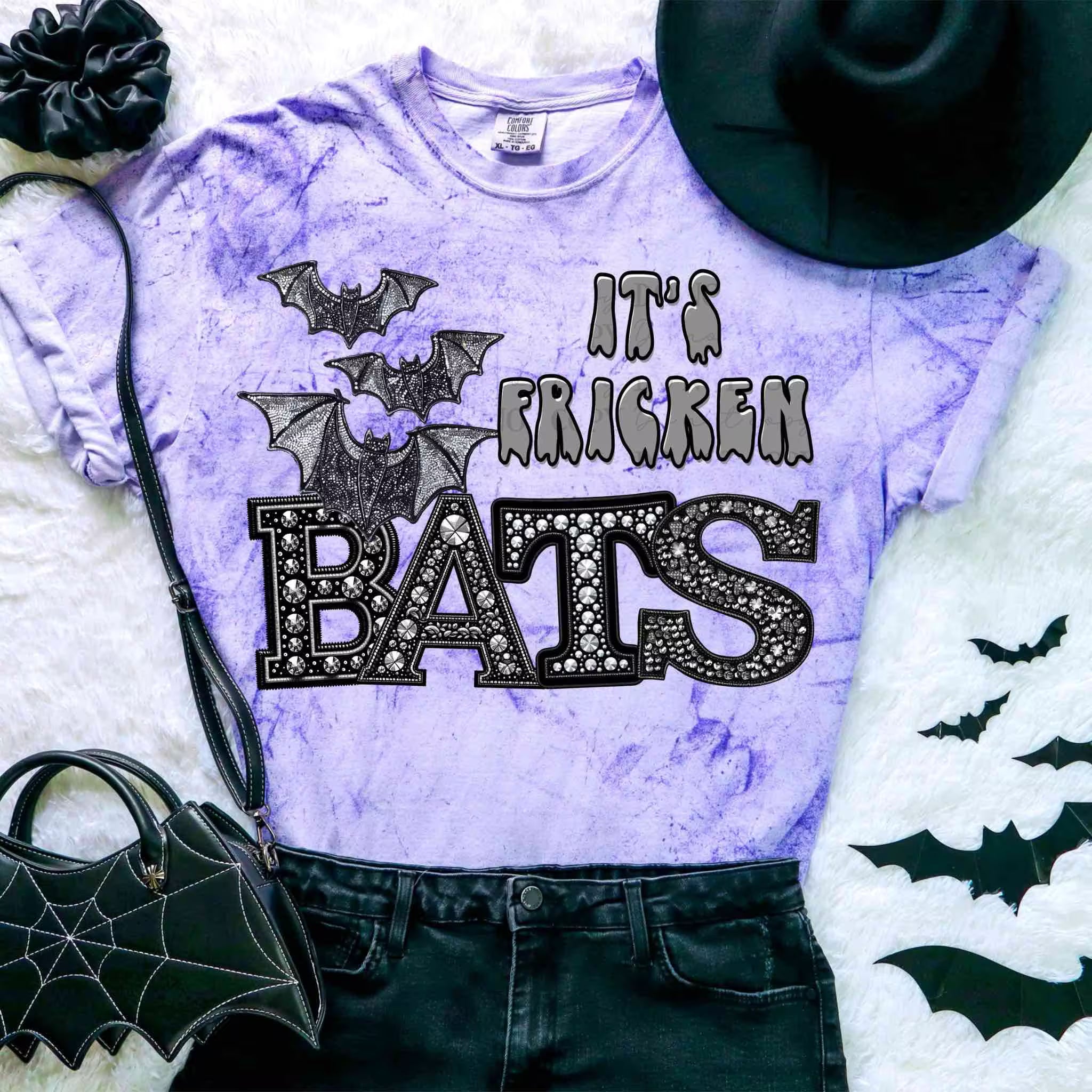 It’s Fricken Bats Halloween T-Shirt | Spooky Bat Graphic Tee
