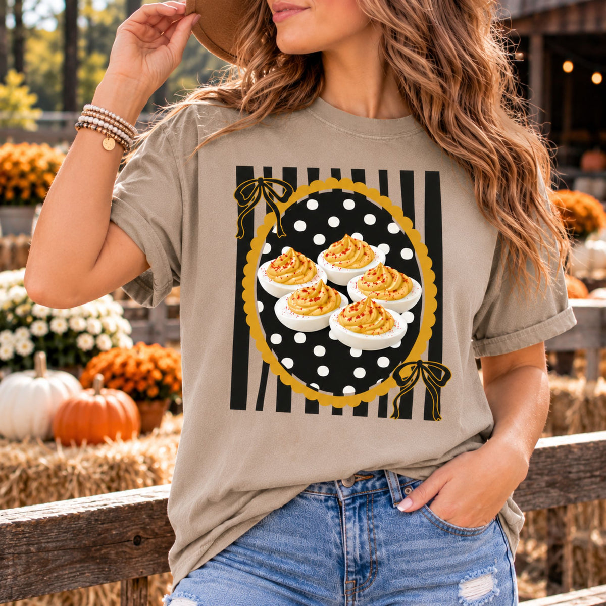 Deviled Eggs Thanksgiving Graphic Tee