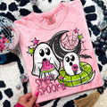 Sweet & Spooky Ghost Halloween T-Shirt | Cute Watermelon & Ice Cream Graphic Tee