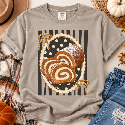 Pumpkin Roll Thanksgiving Graphic Tee