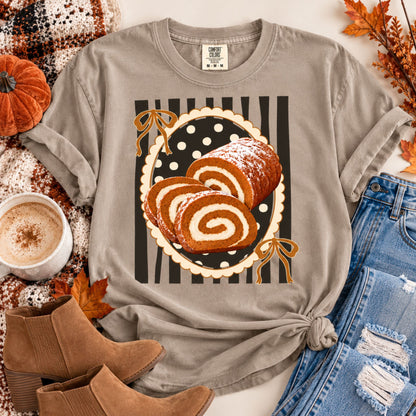 Pumpkin Roll Thanksgiving Graphic Tee
