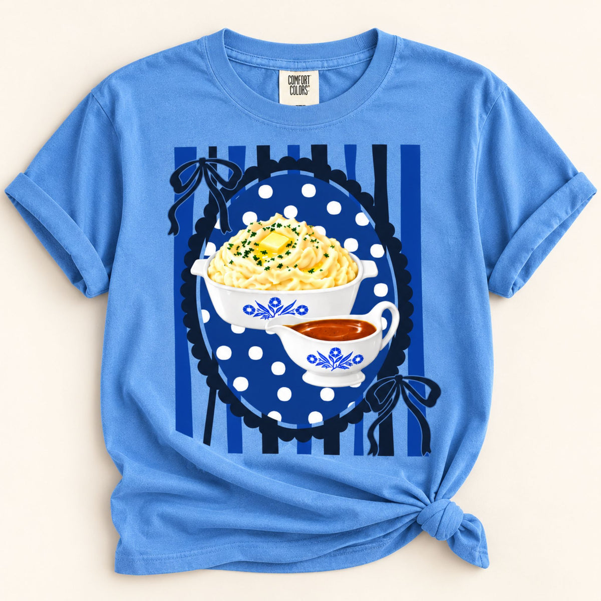Mashed Potatoes & Gravy Thanksgiving Graphic Tee