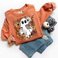 Cute Ghost Reading Book Coffee Fall Sweatshirt