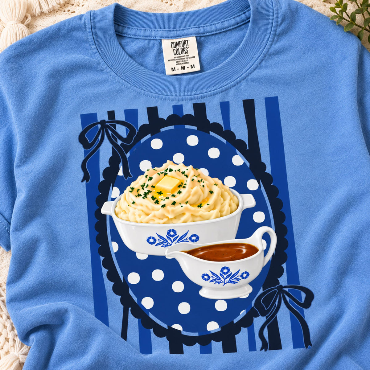 Mashed Potatoes & Gravy Thanksgiving Graphic Tee