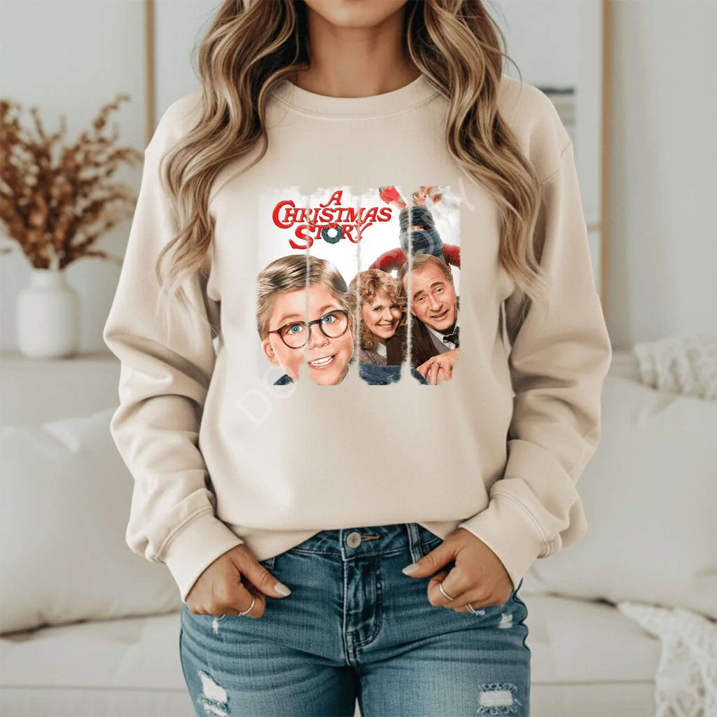 A Christmas Story Sweatshirt – Classic Holiday Movie Crewneck - Becca's Banging Designs